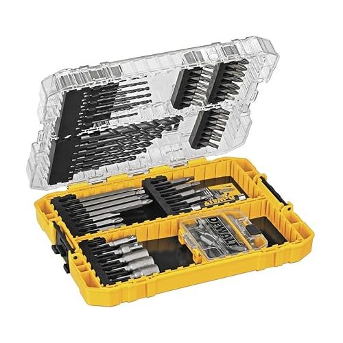  DEWALT Drill Bit Set/Screwdriver Set, 80-Piece (DWAMF1280), Yellow