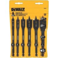 DW1587 6 Bit 3/8-Inch to 1-Inch Spade Drill Bit Assortment (Premium pack)