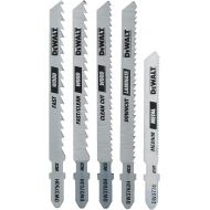 DEWALT Jigsaw Blades Set, T-Shank, 5-Piece (DW3795H)