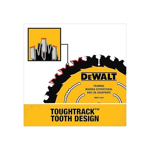  DEWALT Circular Saw Blade, 6 1/2 Inch, 24 Tooth, Framing (DWA161224)