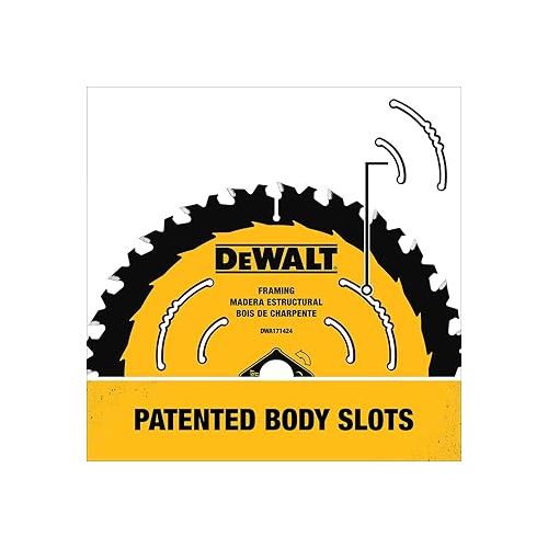  DEWALT Circular Saw Blade, 6 1/2 Inch, 24 Tooth, Framing (DWA161224)