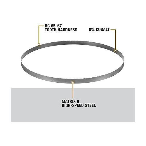  DEWALT Portable Band Saw Blade, 32-7/8-Inch, .020-Inch, 14/18 TPI, 3-Pack (DW3986C)