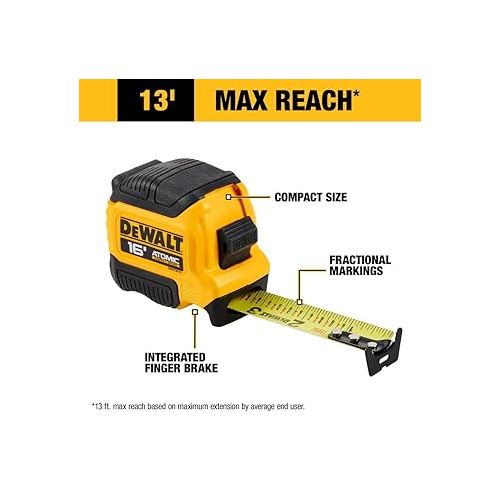  Dewalt Atomic Compact Series 16' Tape Measure