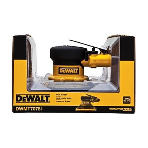  DEWALT Air Sander, Pneumatic Sander, 12k RPM Professional Palm Sander (DWMT70781L)