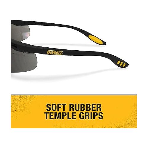  DEWALT DPG59-225C Reinforcer Rx-Bifocal 2.5 Smoke Lens High Performance Protective Safety Glasses with Rubber Temples and Protective Eyeglass Sleeve