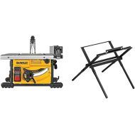 DEWALT Portable Table Saw with Stand, 8-1/4 inch, up to 48-Degree Angle Cuts (DWE7485WS)