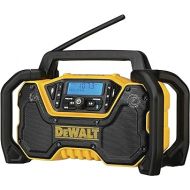 DEWALT 12V/20V MAX Portable Bluetooth Radio, Cordless, 100 ft Range, 3.5” Subwoofers, Jobsite (DCR028B)