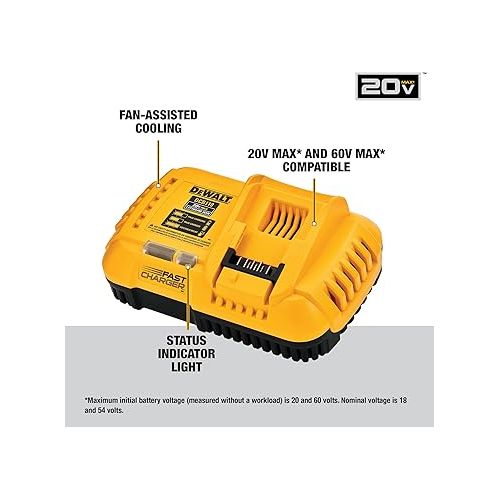  DEWALT FLEXVOLT 20V MAX Charger, Rapid Charge (DCB118)