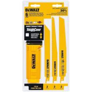 DEWALT Reciprocating Saw Blades, Bi-Metal, 6-Piece Set (DW4896)