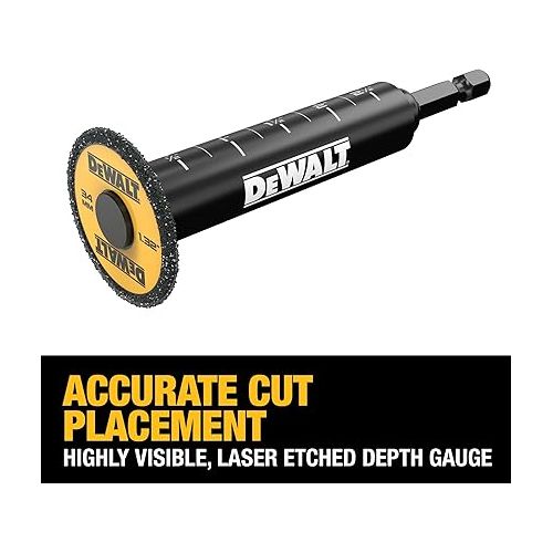  DEWALT Impact Connect Pipe Cutter, PVC Cutter, Diamond Grit Cutting Wheel (DWAIPCIR)