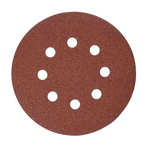  DEWALT DW4309 5-Inch 8 Hole 80 Grit Hook and LoopRandom Orbit Sandpaper (25-Pack)