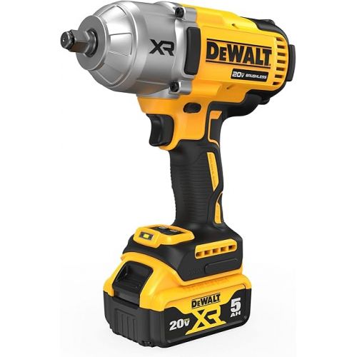  DEWALT 20V MAX XR 1/2 in. High Torque Impact Wrench with Hog Ring Anvil Kit (DCF900P2)