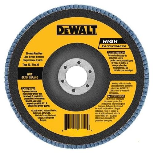  DEWALT DW8337 4-1/2-Inch by 5/8-Inch-11 24g Type 29 HP Flap Disc