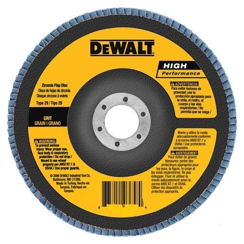  DEWALT DW8337 4-1/2-Inch by 5/8-Inch-11 24g Type 29 HP Flap Disc