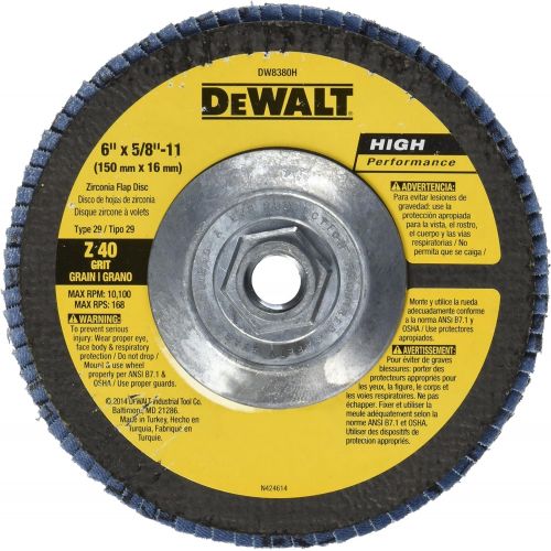  DEWALT DW8382 6-Inch X 7/8-Inch 80G Type 29 Hp Flap Disc