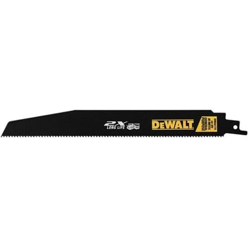  DEWALT DWA41712 12-Inch 10TPI 2X Reciprocating Saw Blade (5-Pack)