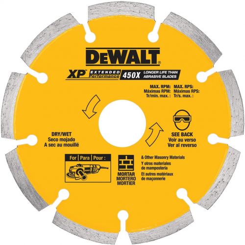  DEWALT DW4710 4-Inch Tuck Point Diamond Saw Blade with 5/8-Inch or 7/8-Inch Arbor