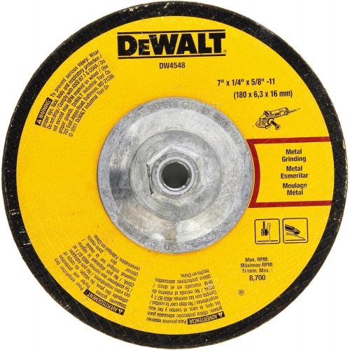  DEWALT DW4548 7-Inch by 1/4-Inch by 5/8-Inch-11 High Performance Fast Metal Grinding Wheel