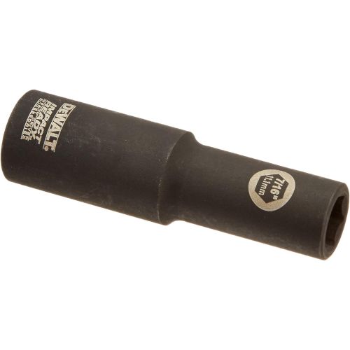  DEWALT DW22852 7/16-Inch IMPACT READY Deep Socket for 1/2-Inch Drive