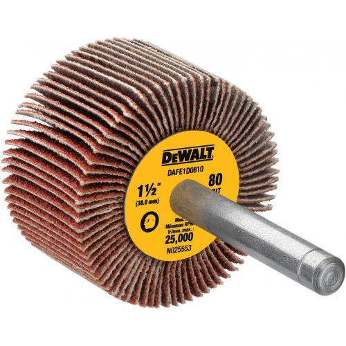  DEWALT DAFE1D0810 1 1/2-Inch by 1-Inch by 1/4-Inch HP 80g Flap Wheel