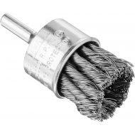 DEWALT DW49005 1-Inch by 1-Inch High Performance Carbon Knot Wire End Brush, 0.014-Inch Wire