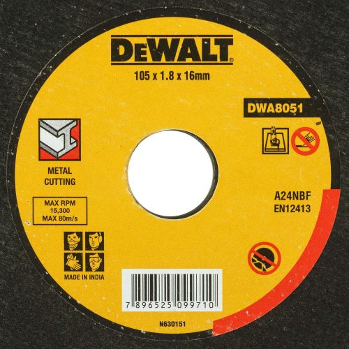  DEWALT DWA8051 Metal Cut-Off Wheel, 4-1/2-Inch X .045-Inch X 7/8-Inch