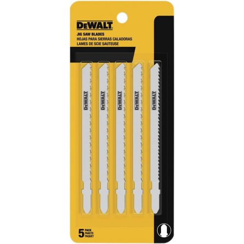  DEWALT DW3750-5 4-Inch 6 TPI Fast Wood Cut Cobalt Steel T-Shank Jig Saw Blade (5-Pack)