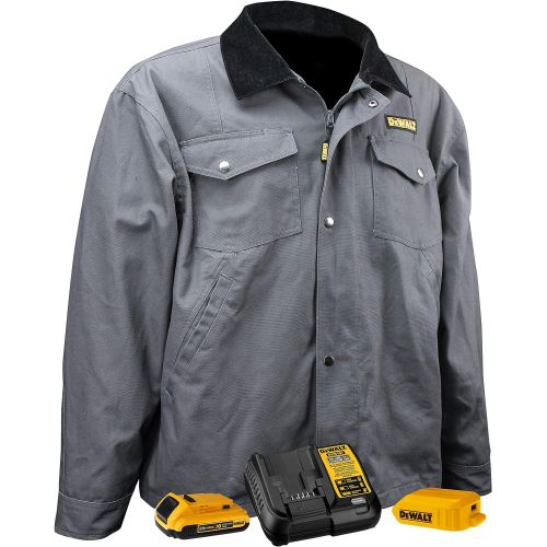  DEWALT DCHJ083 Heated Barn Coat Kit with 2.0Ah Battery and Charger, XL