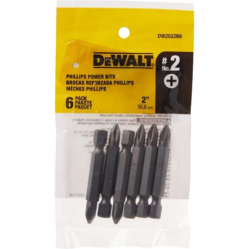  DEWALT DW2022B6 #2 Drill Bits 6 Pack