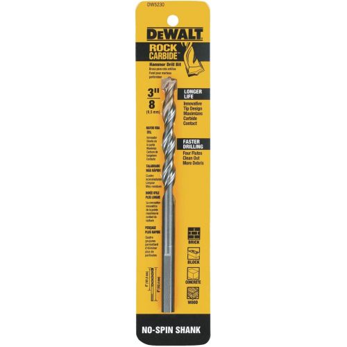  DEWALT DW5230 3/8-Inch x 6-Inch Carbide Hammer Drill Bit