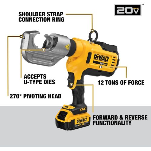  DEWALT 20V MAX Cable Crimping Tool with Die (DCE300M2)