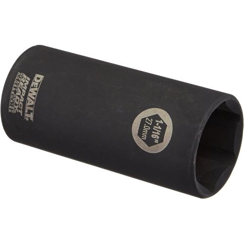  DEWALT DW22952 1-1/16-Inch IMPACT READY Deep Socket for 1/2-Inch Drive