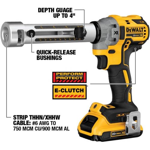  DEWALT 20V MAX XR Cable Stripper, Cordless, Tool Only (DCE151B)