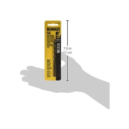  DEWALT DW1918 9/32-Inch Gold Ferrous Oxide Pilot Point Twist Drill Bit