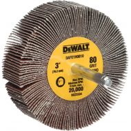 DEWALT Flap Wheel, 3-Inch x 1-Inch x 1/4-Inch HP, 80-Grit (DAFE1H0810)
