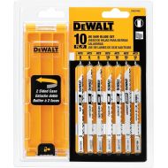 DEWALT DW3744C DEWALT 10-piece Jig Saw Blade Set with case (U shank)