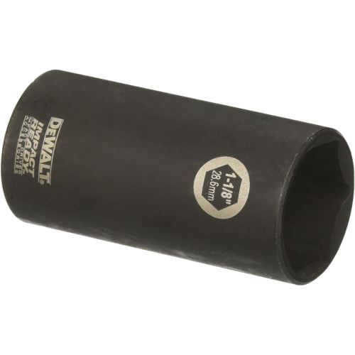  DEWALT DW22962 1-1/8-Inch IMPACT READY Deep Socket for 1/2-Inch Drive