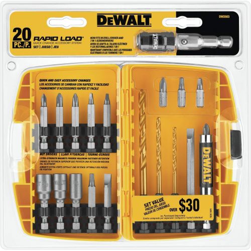  DEWALT DW2503 Rapid Load Tin Set, 20-Piece