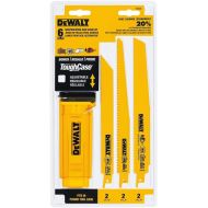 DEWALT DW4896 Bi-Metal Reciprocating Saw Blade Set With Case, 6-Piece