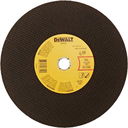  DEWALT DWA8032 Metal Port Saw Cut-Off Wheel, 12-Inch X 1/8-Inch X 1-Inch