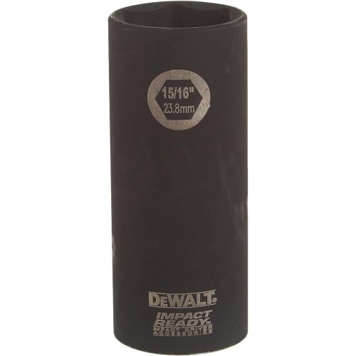  DEWALT DW22932 15/16-Inch IMPACT READY Deep Socket for 1/2-Inch Drive