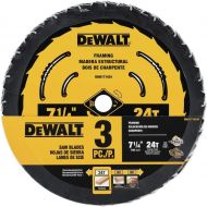 DEWALT DWA1714243 7-1/4-Inch 24-Tooth Circular Saw Blade, 3-Pack