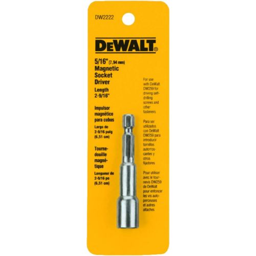  DEWALT DW2222 5/16-Inch by 2-9/16-Inch Magnetic Socket Driver