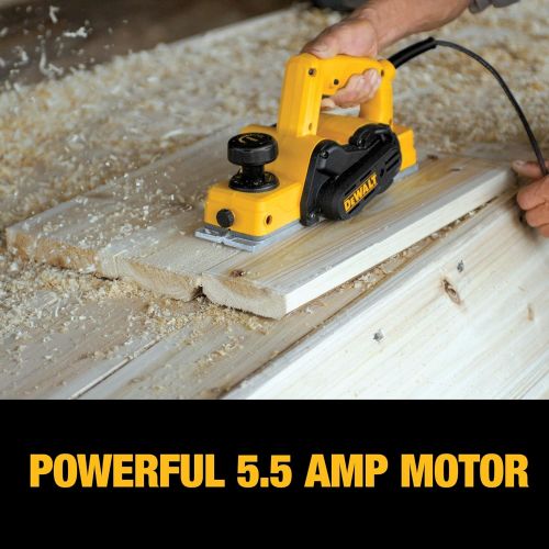  DEWALT Hand Planer, 5.5-Amp, 3-1/4-Inch (D26676)