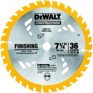 DEWALT DW3176 Construction Series 7-1/4-Inch 36-Tooth Thin Kerf Finishing Saw Blade with 5/8-Inch Diamond Knockout Arbor