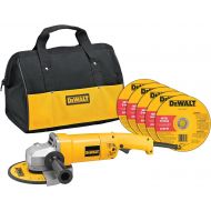 DEWALT Angle Grinder Tool Kit with Bag and Cutting Wheels, 7-Inch, 13-Amp (DW840K)