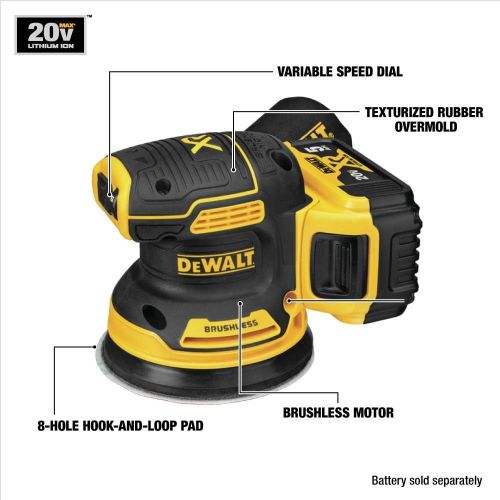  DEWALT 20V MAX Random Orbital Sander Kit (DCW210P1)