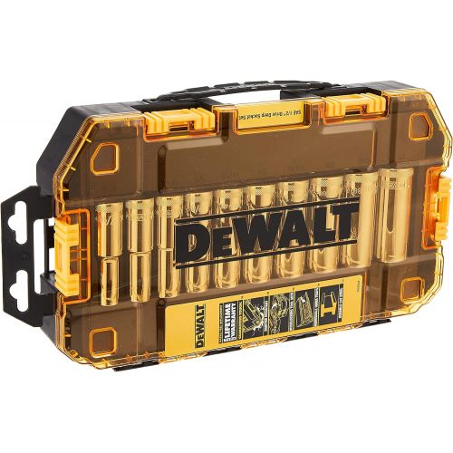  DEWALT Drive Socket Set, SAE, 1/2-Inch Drive, 10-Piece (DWMT73814)