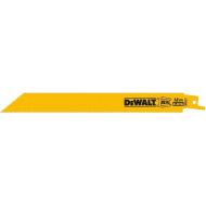 DEWALT Reciprocating Saw Blades, Straight Back, Bi-Metal, 8-Inch, 18 TPI, 5-Pack (DW4821)