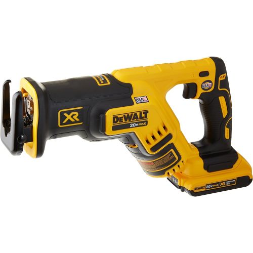  DEWALT 20V MAX XR Compact Reciprocating Saw, 2.0-Amp Hour (DCS367D1)